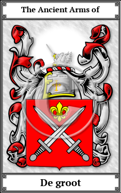 De groot Family Crest Download (JPG)  Book Plated - 150 DPI